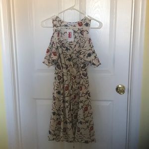 Flower Wrap Dress